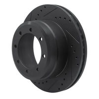 R1 Concepts R1 05-12 Ford F-350 Super Duty 4WD Rear Left Drilled & Slotted Black Brake Rotor