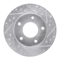 R1 Concepts R1 77-80 Buick LeSabre Rear Right Drilled & Slotted Silver Brake Rotor