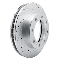 R1 Concepts R1 77-00 Chevrolet V30 & V3500 Pickup Front Right Drilled & Slotted Silver Brake Rotor