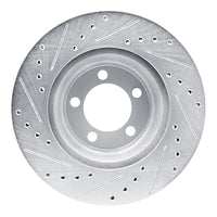 R1 Concepts R1 1965-1972 Dodge Dart Front Right Drilled & Slotted Silver Brake Rotor