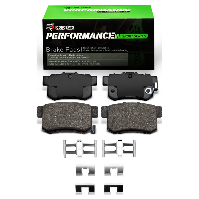 R1 Concepts R1 1987-2022 Acura TSX Rear R1 Performance Sport Pads & Hardware Kit