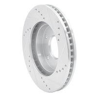 R1 Concepts R1 1997-2005 Chevrolet Blazer Front Left Drilled & Slotted Silver Brake Rotor