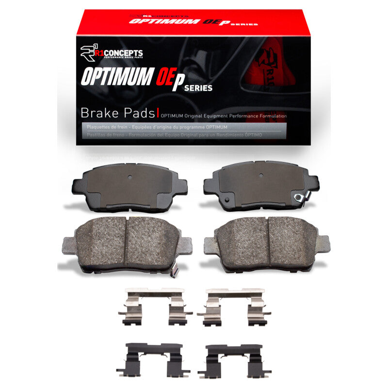 R1 Concepts R1 00-00 Toyota Celica Front Optimum OE Pads & Hardware Kit