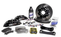 EBC Racing 09-18 Audi A6 2.0T Black Apollo-6 Calipers 380mm Rotors Front Big Brake Kit