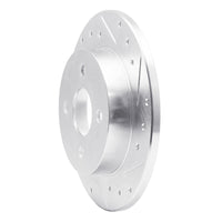 R1 Concepts R1 91-98 Saturn SC1 Rear Right Drilled & Slotted Silver Brake Rotor