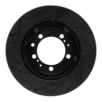 R1 Concepts R1 91-97 Porsche 911 Left Rear Drilled & Slotted Black Brake Rotor