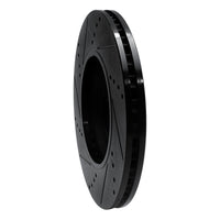 R1 Concepts R1 04-12 Chevrolet Cobalt Front Right Drilled & Slotted Black Brake Rotor