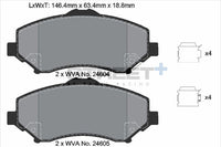 PAGID Racing T8082SP2001 STREET+ Brake Pads