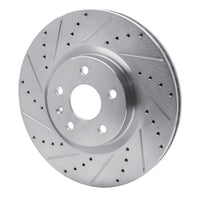 R1 Concepts R1 13-19 Buick Regal Front Left Drilled & Slotted Silver Brake Rotor