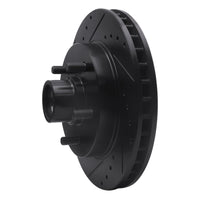 R1 Concepts R1 1992-2002 Chevrolet C1500 Suburban Front Left Drilled & Slotted Black Brake Rotor