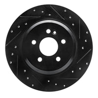 R1 Concepts R1 00-05 Mercedes-Benz ML500 (USA/Canada) Rear Right Drilled & Slotted Black Brake Rotor