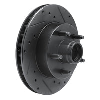 R1 Concepts R1 95-97 Ford Ranger (USA/Canada) Front Right Drilled & Slotted Black Brake Rotor