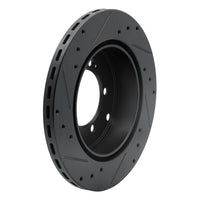 R1 Concepts R1 91-93 Dodge STEALTH Rear Right Drilled & Slotted Black Brake Rotor