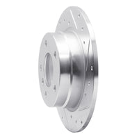 R1 Concepts R1 91-99 BMW 323I Rear Right Drilled & Slotted Silver Brake Rotor