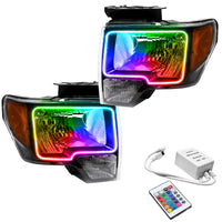 ORACLE Lighting Oracle 09-14 Ford F-150 LED HL - Black - ColorSHIFT w/ Simple Controller