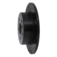 R1 Concepts R1 00-04 Toyota AVALON Rear Right Drilled & Slotted Black Brake Rotor