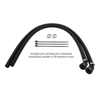 Mishimoto 2025+ RAM 1500 3.0L Hurricane Baffled Oil Catch Can Kit - Black
