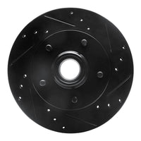 R1 Concepts R1 1982-1995 Buick Regal Front Right Drilled & Slotted Black Brake Rotor