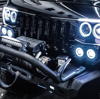 ORACLE Lighting Oracle Vector Jeep Wrangler JK Grille Halo Kit - ColorSHIFT w/ BC1 Controller