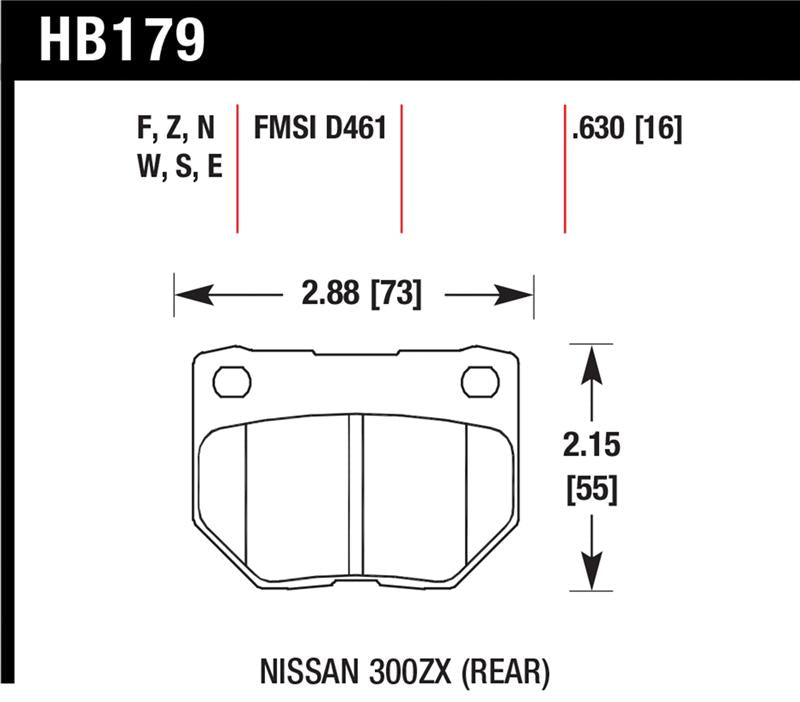 Hawk Performance Hawk 06-07 WRX DTC-30 Rear Race Pads