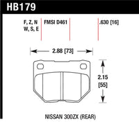 Hawk Performance Hawk 06-07 WRX DTC-30 Rear Race Pads