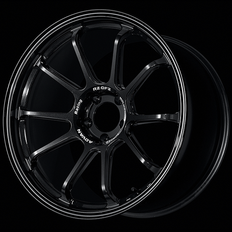 Advan RZ-DF2 19x9.5 / +44 Offset / 5x114.3 / 73mm Bore / Racing Titanium Black