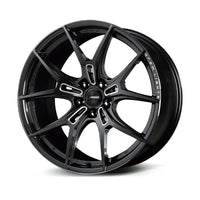 Gram Lights 57FXZ 19x8.0 +45 5x100 Super Dark Gunmetal and Machining Rim Edge DC Wheel