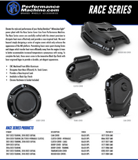 Performance Machine Race Series Rocker Box Covers - Black Ops