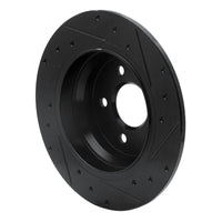 R1 Concepts R1 03-16 Mercedes-Benz E280 (Canada) Rear Left Drilled & Slotted Black Brake Rotor