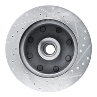 R1 Concepts R1 80-85 Ford F-250 2WD (Excl Super Duty) Front Left Drilled & Slotted Silver Brake Rotor