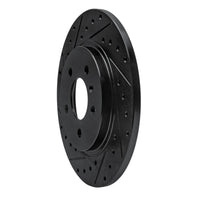 R1 Concepts R1 05-05 Buick Terraza Rear Left Drilled & Slotted Black Brake Rotor