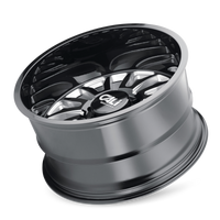 Cali Off-Road 9110 Summit 22x12 / 6x139.7 BP / -51mm Offset / 106mm Hub Gloss Black Milled Wheel