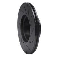 R1 Concepts R1 72-80 Mercedes-Benz 280SE Front Left Drilled & Slotted Black Brake Rotor