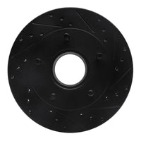 R1 Concepts R1 86-88 Ford Bronco Front Right Drilled & Slotted Black Brake Rotor