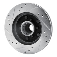 R1 Concepts R1 78-78 Buick CENTURY Front Left Drilled & Slotted Silver Brake Rotor