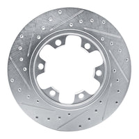 R1 Concepts R1 15-25 Ford Transit-350/SRW Rear Right Drilled & Slotted Silver Brake Rotor
