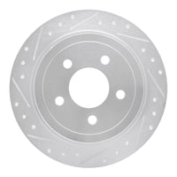 R1 Concepts R1 03-05 Ford Explorer Sport Trac Rear Left Drilled & Slotted Silver Brake Rotor
