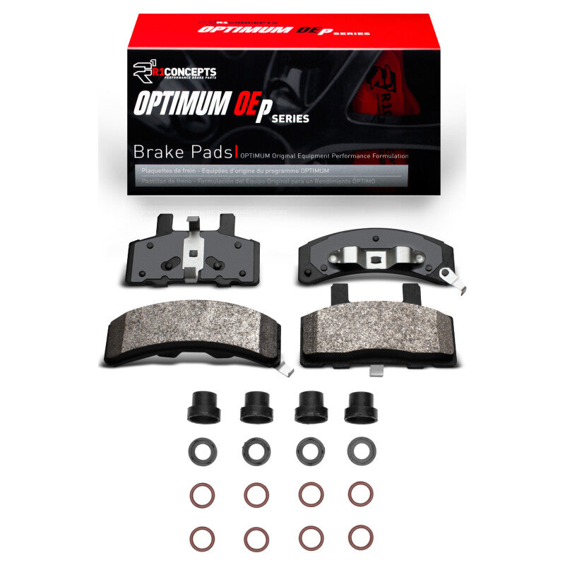 R1 Concepts R1 88-02 Cadillac COMMERCIAL CHASSIS Front Optimum OE Pads & Hardware Kit