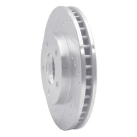 R1 Concepts R1 87-90 Chrysler Town & Country Front Left Drilled & Slotted Silver Brake Rotor