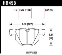 Hawk Performance Hawk 07-08 BMW X5 3.0si / 09-13 X5 Xdrive / 10-13 X6 Xdrive Perf Ceramic Rear Street Brake Pads