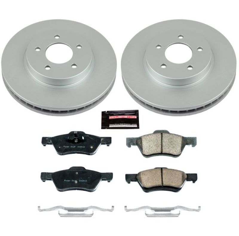 PowerStop Power Stop 10-12 Ford Escape Front Z17 Evolution Geomet Coated Brake Kit
