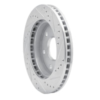 R1 Concepts R1 21-22 Chevrolet Colorado Front Left Drilled & Slotted Silver Brake Rotor
