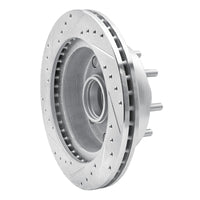 R1 Concepts R1 95-04 Ford E-350 Econoline Front Right Drilled & Slotted Silver Brake Rotor