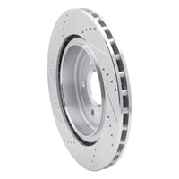 R1 Concepts R1 2006-2013 Chevrolet Corvette Rear Right Drilled & Slotted Silver Brake Rotor