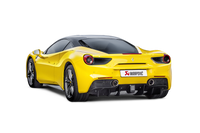 Akrapovic 16-17 Ferrari 488 GTB/488 Spyder Slip-On Line (Titanium) w/ Carbon Tips