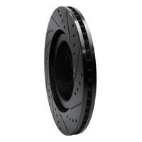 R1 Concepts R1 -24 Subaru Forester Front Left Drilled & Slotted Black Brake Rotor
