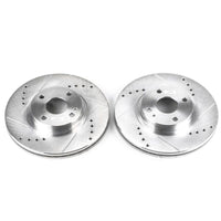 PowerStop Power Stop 01-05 Mazda Miata Front Evolution Drilled & Slotted Rotors - Pair