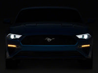 Raxiom 18-23 Ford Mustang GT EcoBoost LED Projector Headlights- Black Housing (Clear Lens)