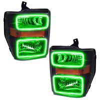 ORACLE Lighting Oracle 08-10 Ford F250/350 LED HL - Black - ColorSHIFT w/o Controller