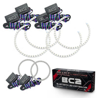 ORACLE Lighting Oracle Dodge Charger 05-10 Triple Ring Halo Kit - ColorSHIFT w/ BC1 Controller